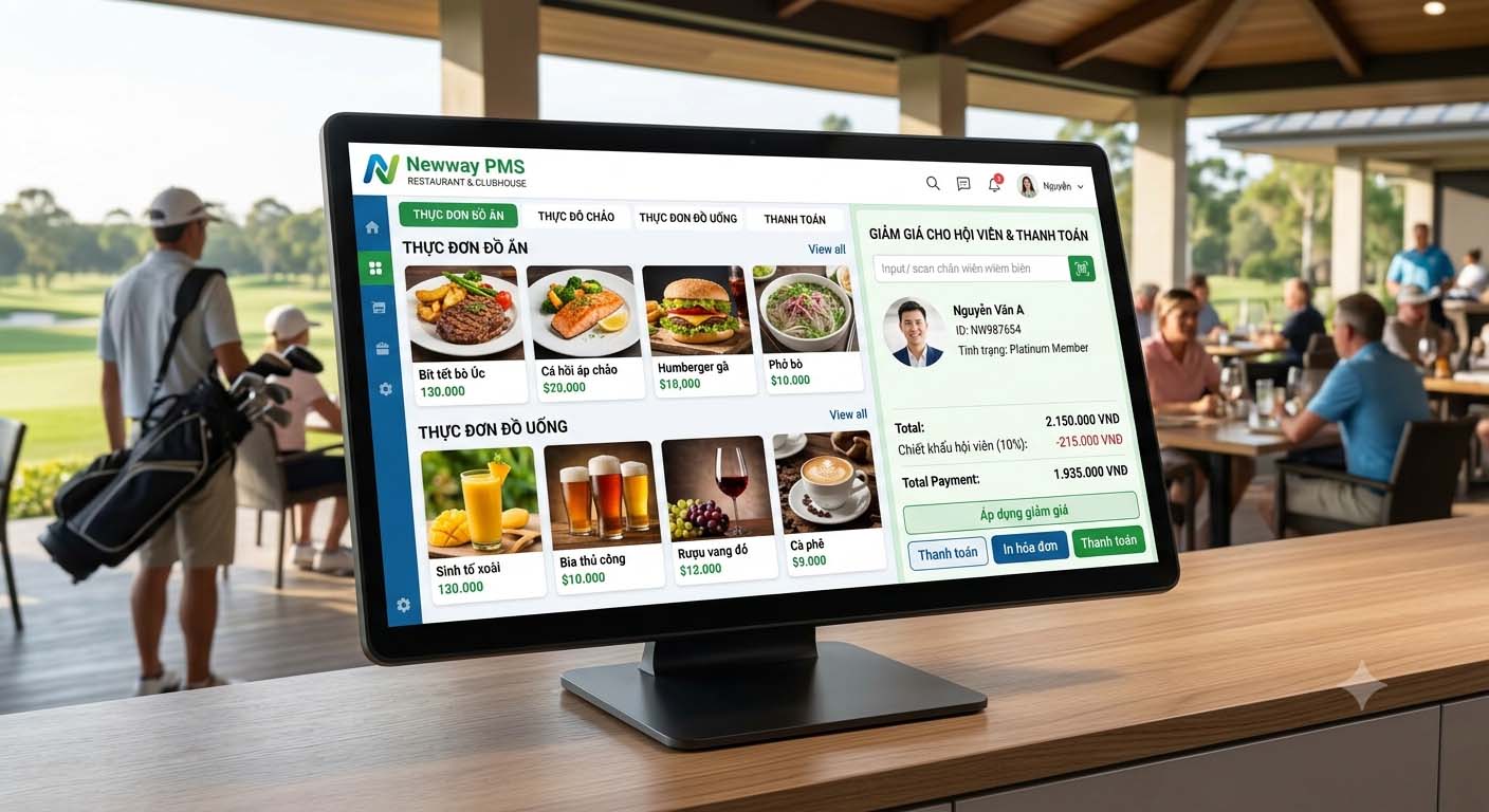 Hệ thống POS nhà hàng và proshop sân golf